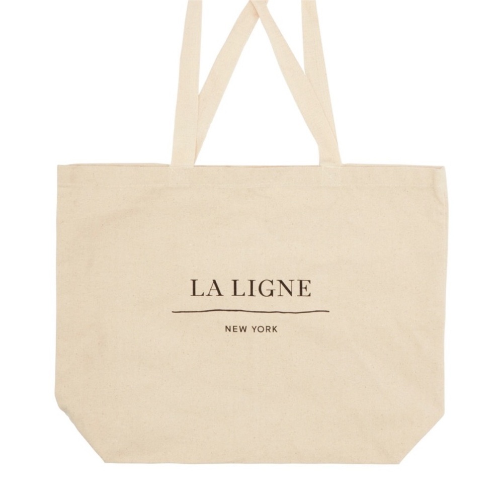 La Ligne New York Cream Tote Bag